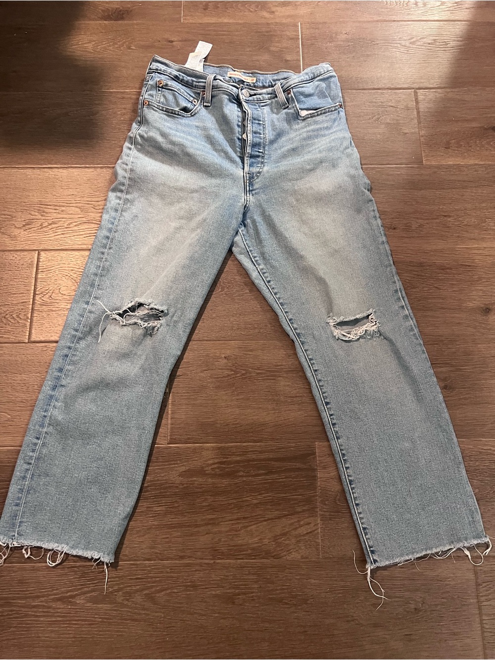 Levi rib cage straight ankle jeans